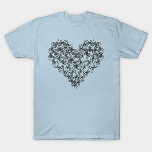 Black Ants Heart T-Shirt